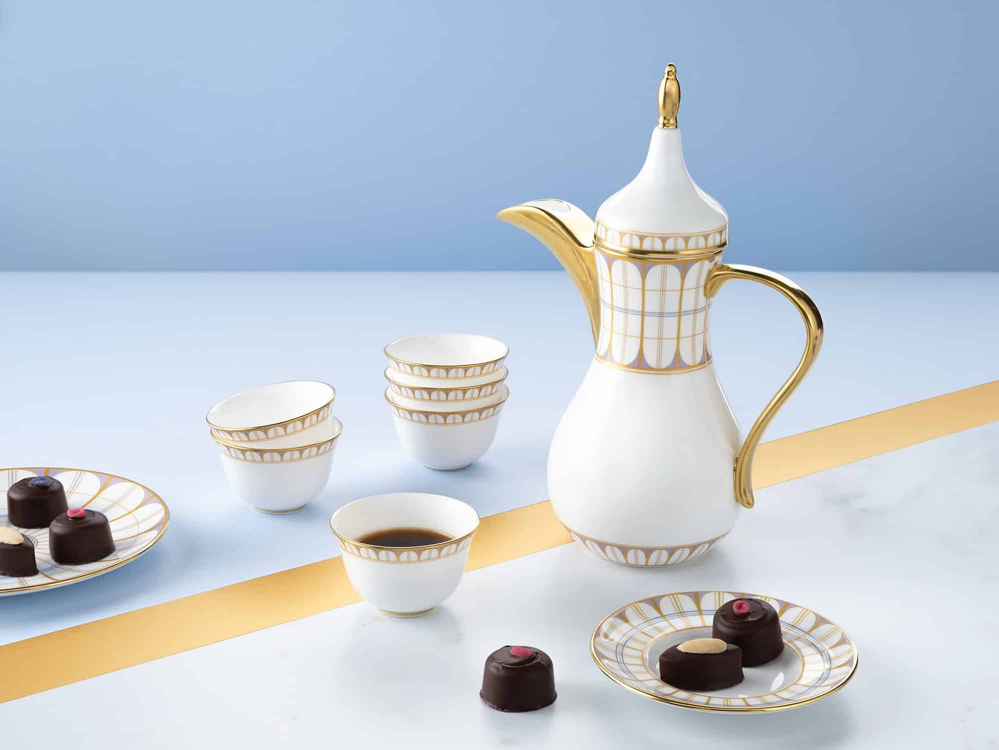 Royal Crown Derby Little Venice Cake Company Arabic Coffee Set (boxed) – alternate official product image