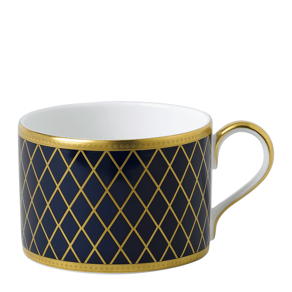 Royal Crown Derby Majestic Navy Blue Teacup (250ml) – official product image