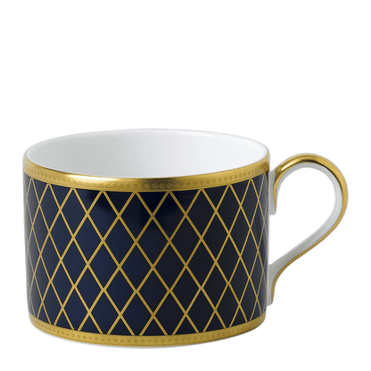Royal Crown Derby Majestic Navy Blue Teacup (250ml) – official product image