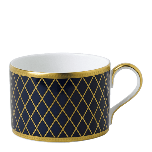 Royal Crown Derby Majestic Navy Blue Teacup (250ml) – official product image