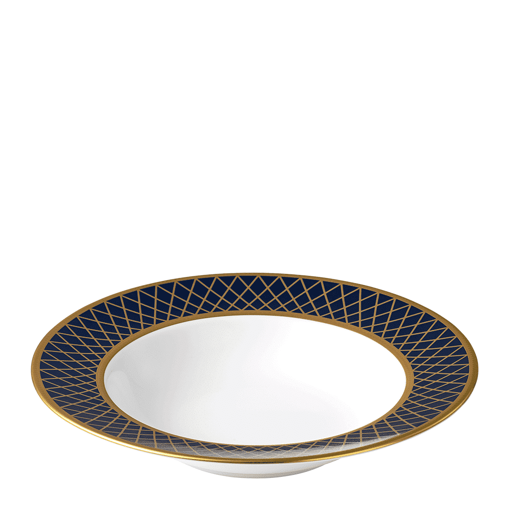 Royal Crown Derby Majestic Navy Blue Rim Soup Bowl (21cm) – alternate official product image