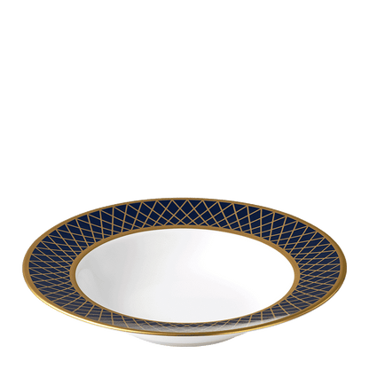 Royal Crown Derby Majestic Navy Blue Rim Soup Bowl (21cm) – alternate official product image