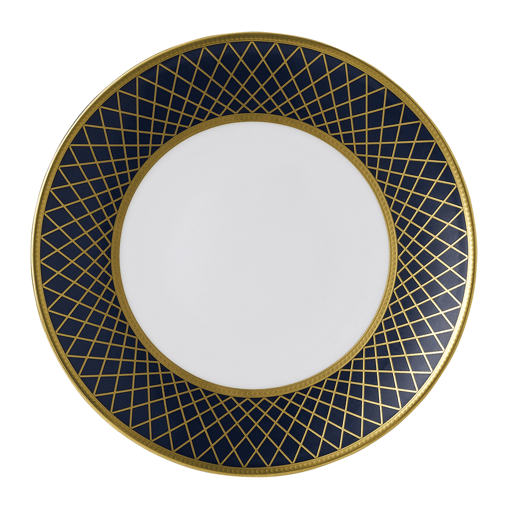 Royal Crown Derby Majestic Navy Blue Salad Plate (21cm) – official product image