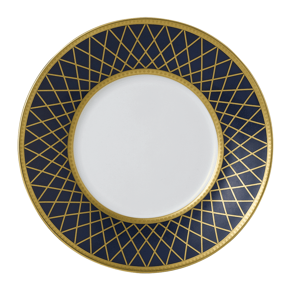 Royal Crown Derby Majestic Navy Blue Tea Saucer (15cm) – official product image