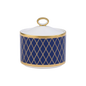 Royal Crown Derby Majestic Navy Blue Covered Sugar (170ml) – official product image