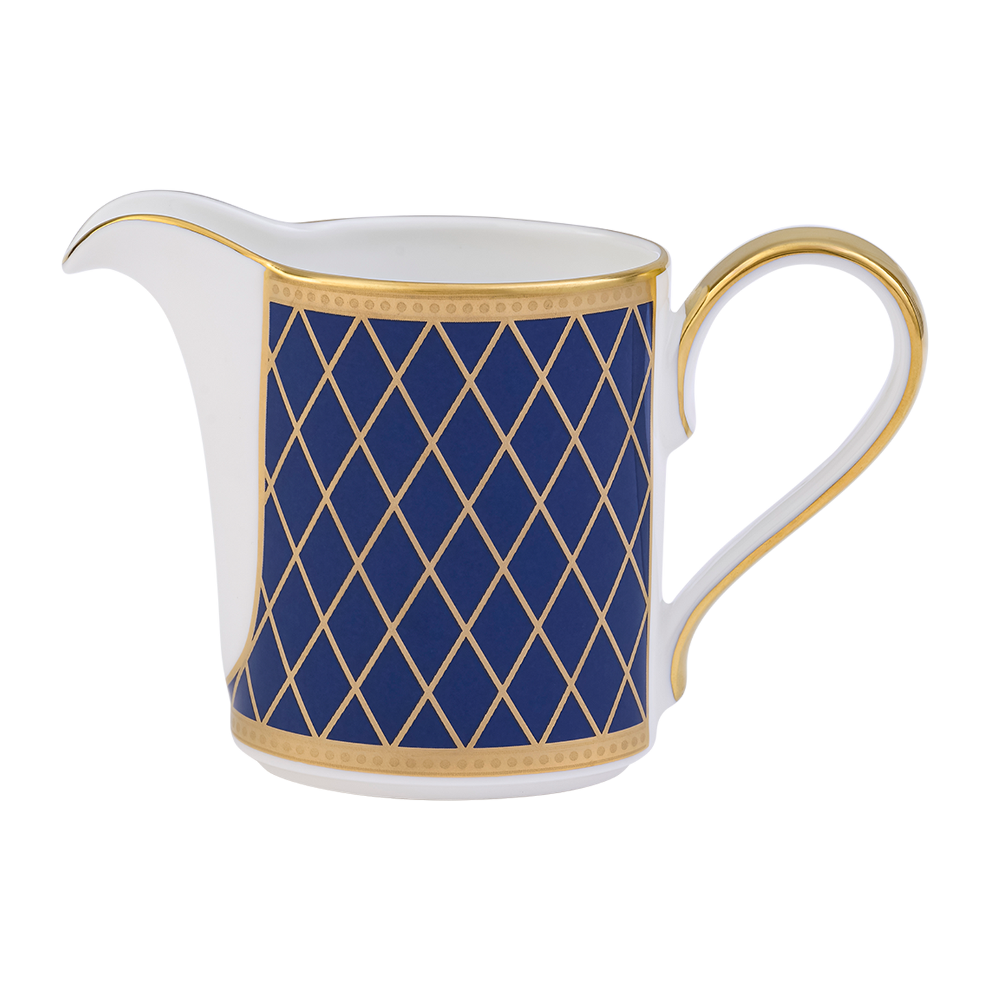 Royal Crown Derby Majestic Navy Blue Cream Jug (115ml) – official product image