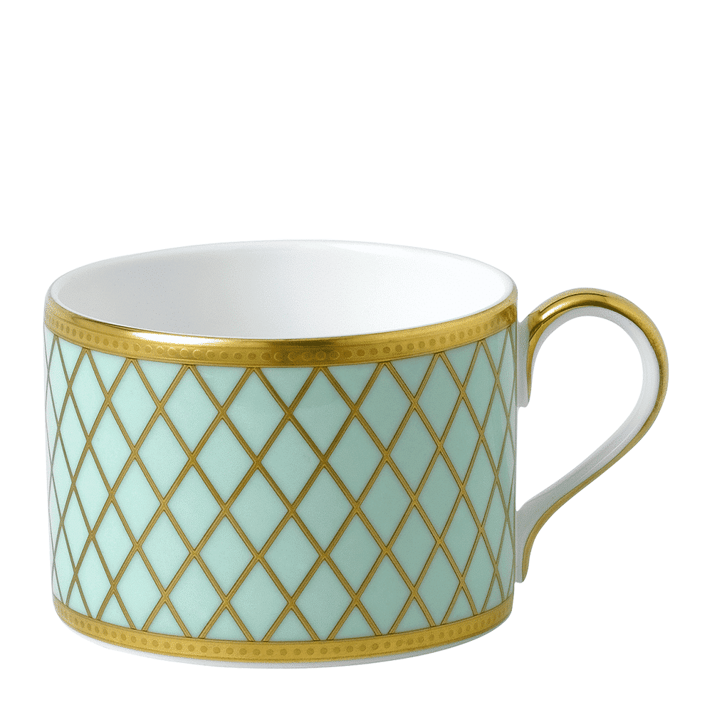 Royal Crown Derby Majestic Mint Green Teacup (250ml) – official product image
