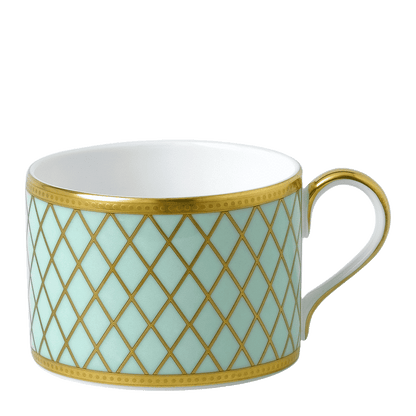 Royal Crown Derby Majestic Mint Green Teacup (250ml) – official product image