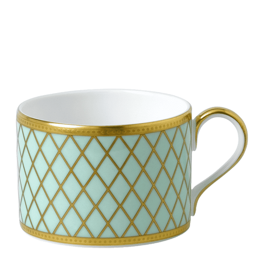 Royal Crown Derby Majestic Mint Green Teacup (250ml) – official product image