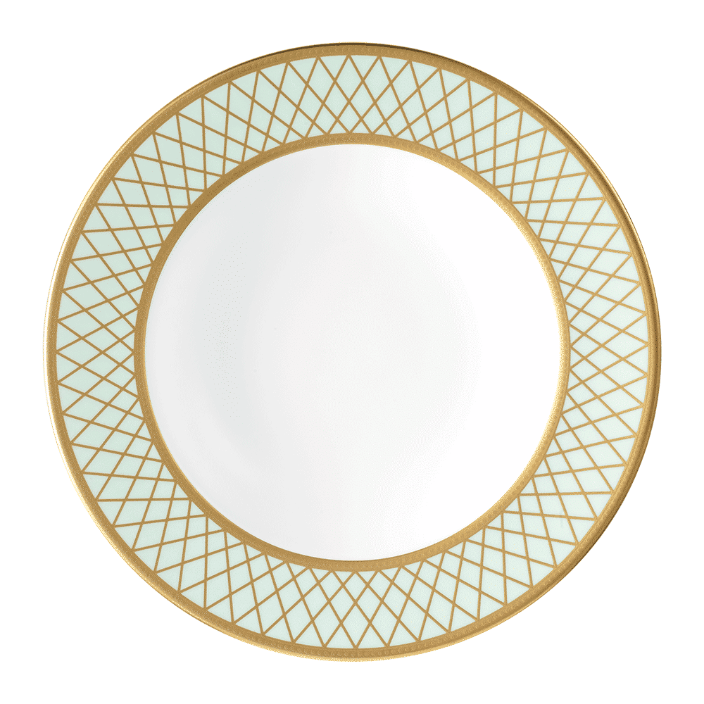 Royal Crown Derby Majestic Mint Green Rim Soup Bowl (21cm) – official product image