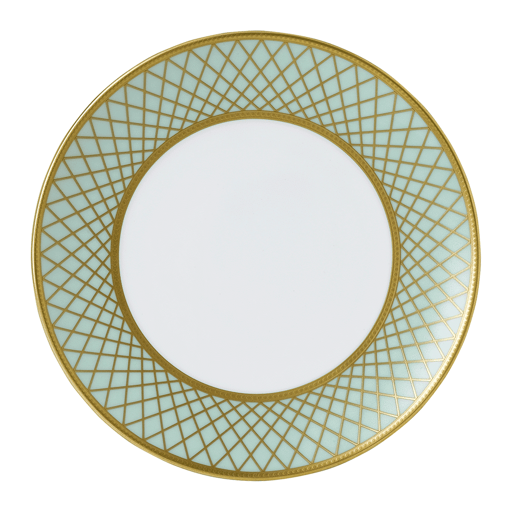 Royal Crown Derby Majestic Mint Green Salad Plate (21cm) – official product image
