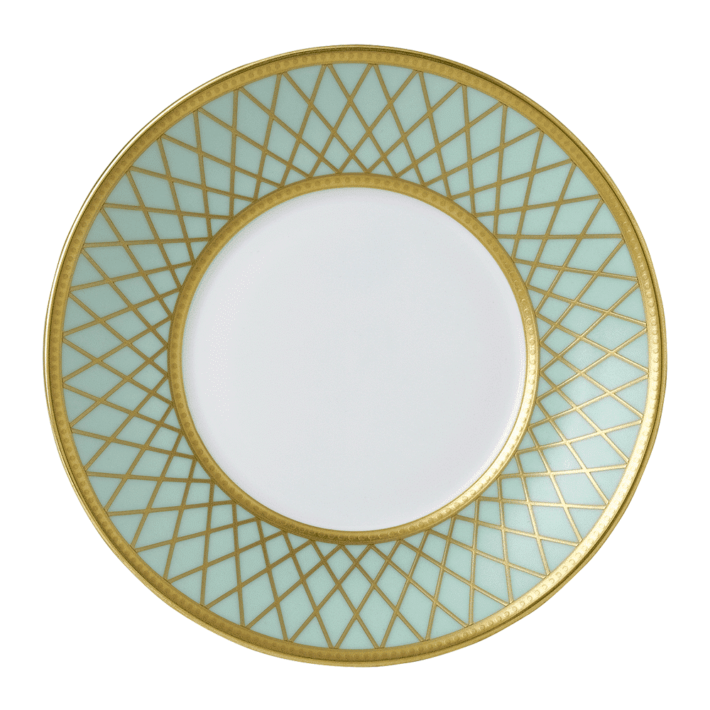 Royal Crown Derby Majestic Mint Green Tea Saucer (15cm) – official product image