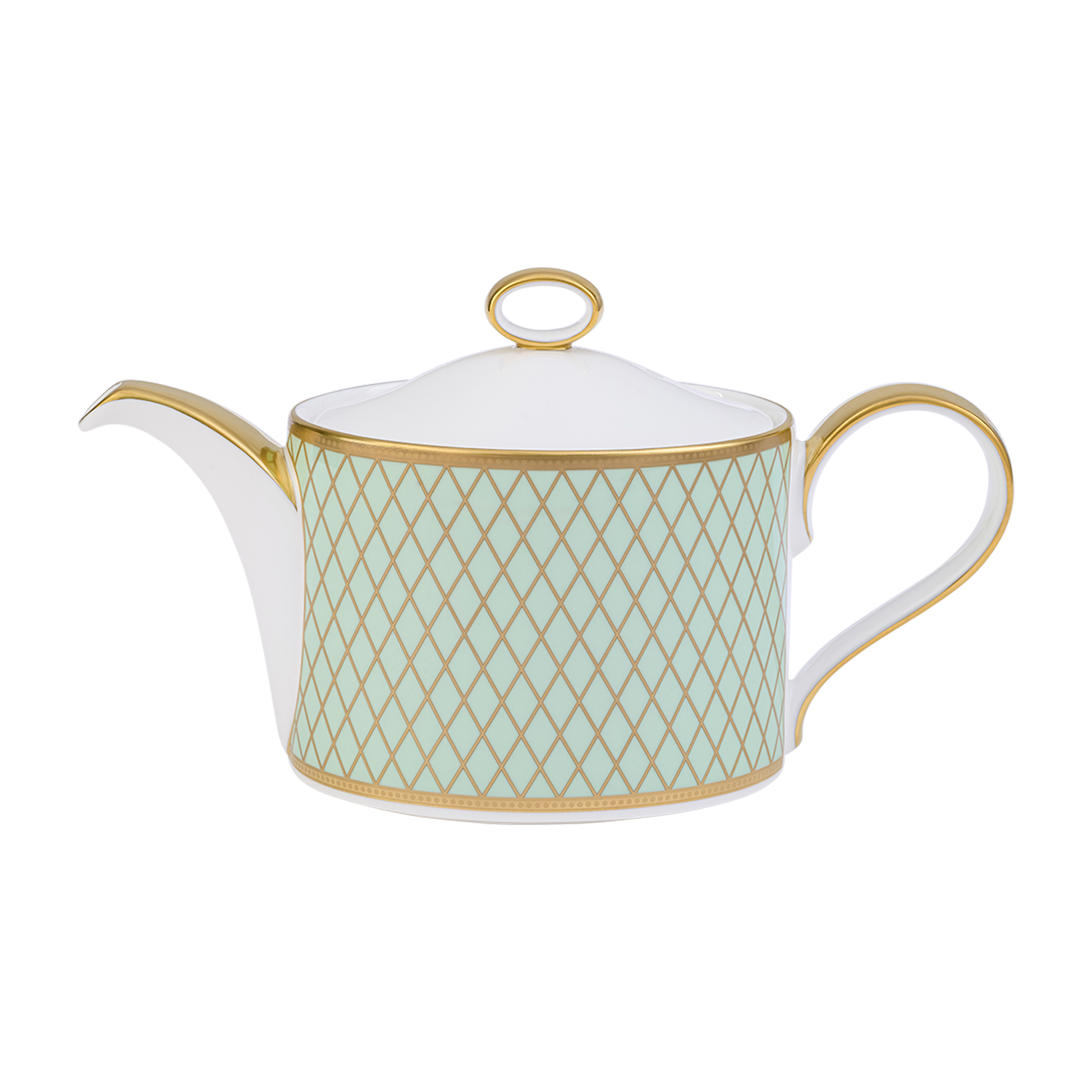 Royal Crown Derby Majestic Mint Green Teapot (1050ml) – official product image