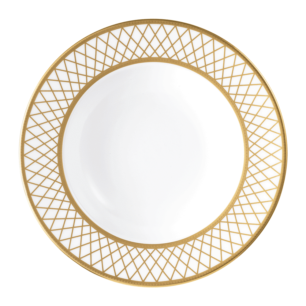 Royal Crown Derby Majestic White Rim Soup Bowl (21cm) – official product image