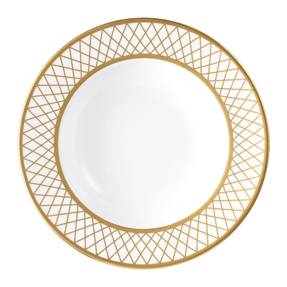 Royal Crown Derby Majestic White Rim Soup Bowl (21cm) – official product image
