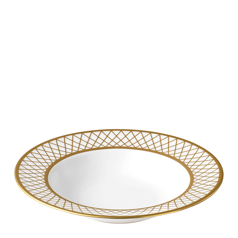 Royal Crown Derby Majestic White Rim Soup Bowl (21cm) – alternate official product image