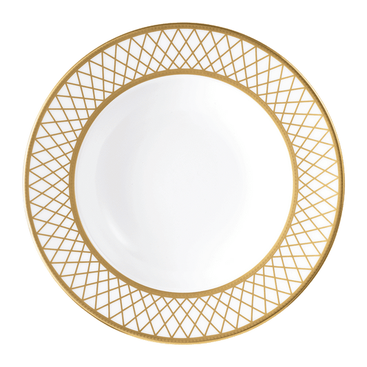 Royal Crown Derby Majestic White Rim Soup Bowl (21cm) – official product image