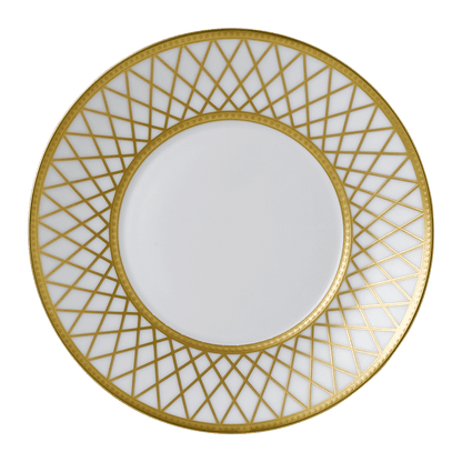 Royal Crown Derby Majestic White Tea Saucer (15cm) – official product image