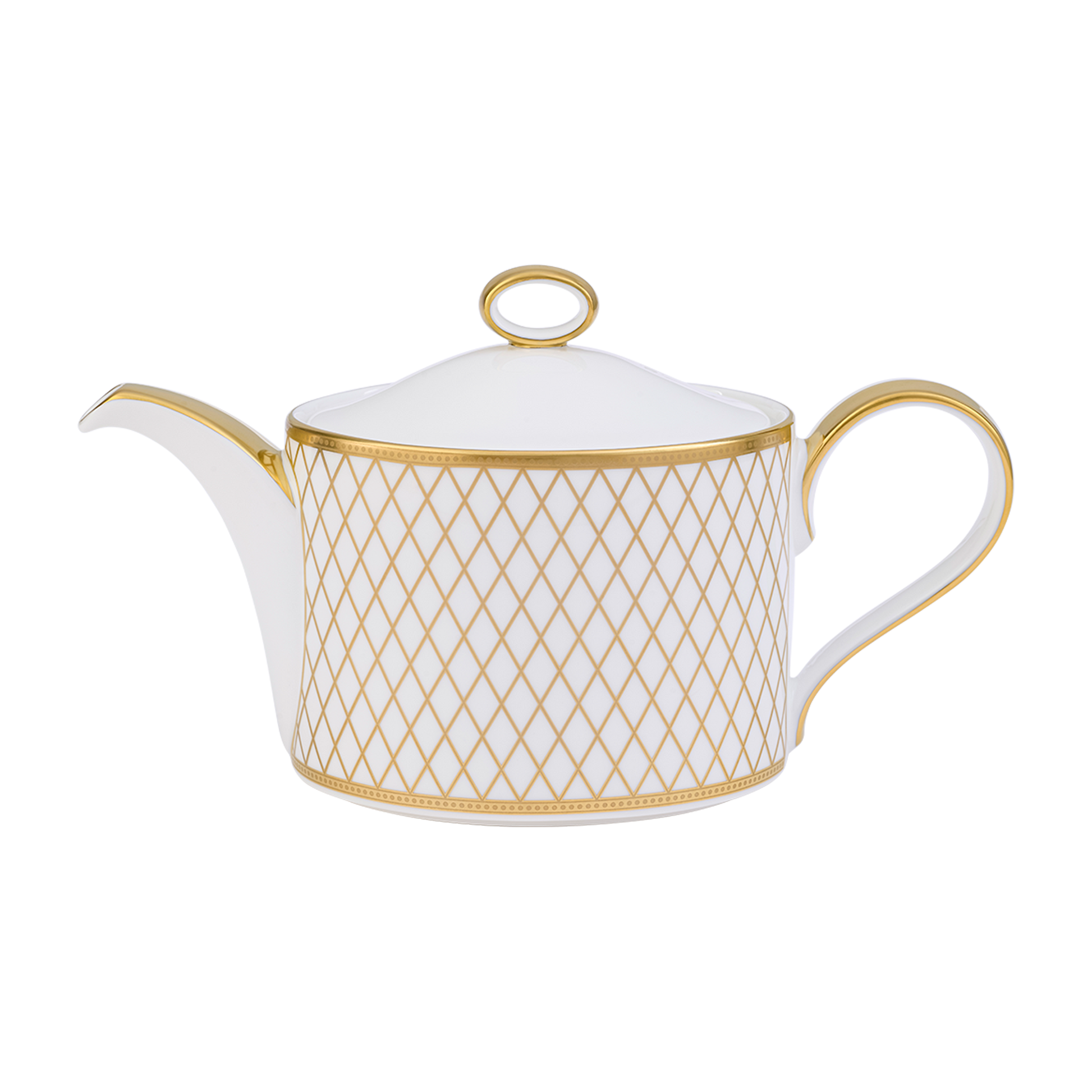 Royal Crown Derby Majestic White Teapot (1050ml) – official product image