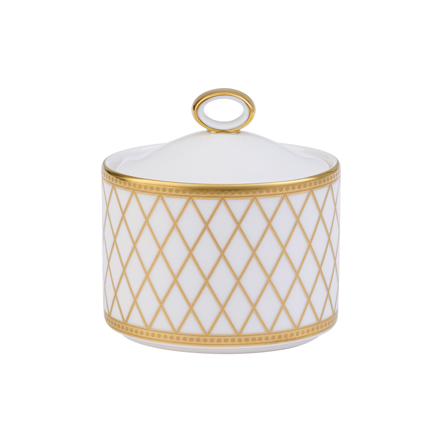Royal Crown Derby Majestic White Covered Sugar (170ml) – official product image