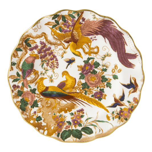 Royal Crown Derby Olde Aves Fluted Dessert Plate (22cm) – official product image