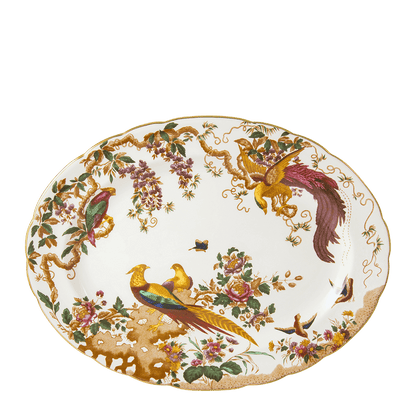 Royal Crown Derby Olde Aves Oval Dish (41cm) – official product image