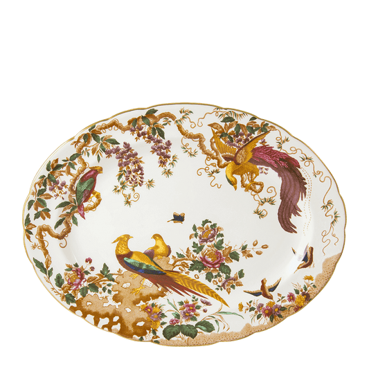 Royal Crown Derby Olde Aves Oval Dish (41cm) – official product image