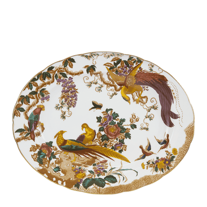 Royal Crown Derby Olde Aves Oval Dish (34cm) – official product image