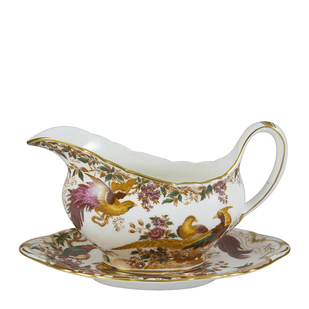 Royal Crown Derby Olde Aves Sauce Boat (450ml) – alternate official product image