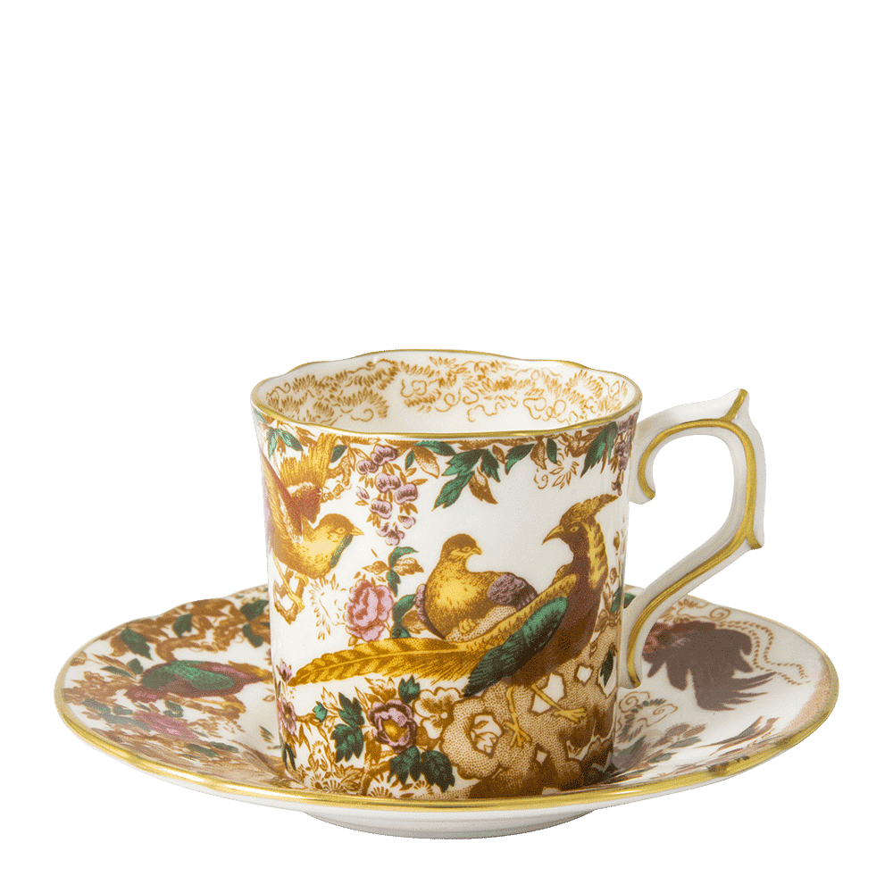 Royal Crown Derby Olde Aves Coffee Saucer (12cm) – alternate official product image