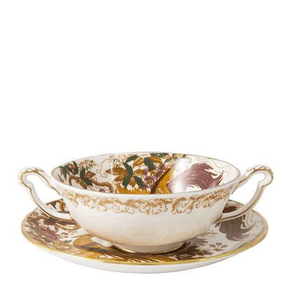 Royal Crown Derby Olde Aves Cream Soup Saucer (16cm) – alternate official product image