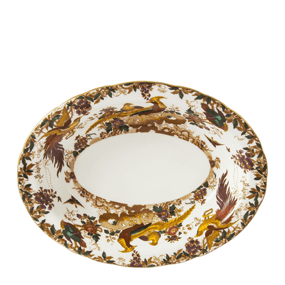 Royal Crown Derby Olde Aves Open Vegetable Dish (24cm) – alternate official product image