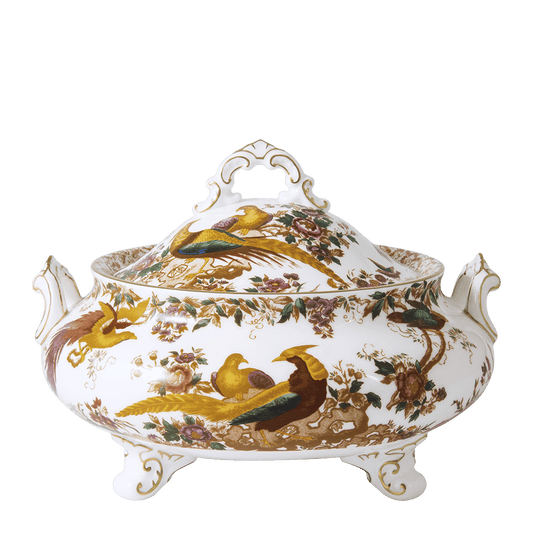 Royal Crown Derby Olde Aves Covered Vegetable Dish (1700ml) – official product image