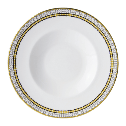 Royal Crown Derby Oscillate Onyx Rimmed Bowl (27cm) – official product image