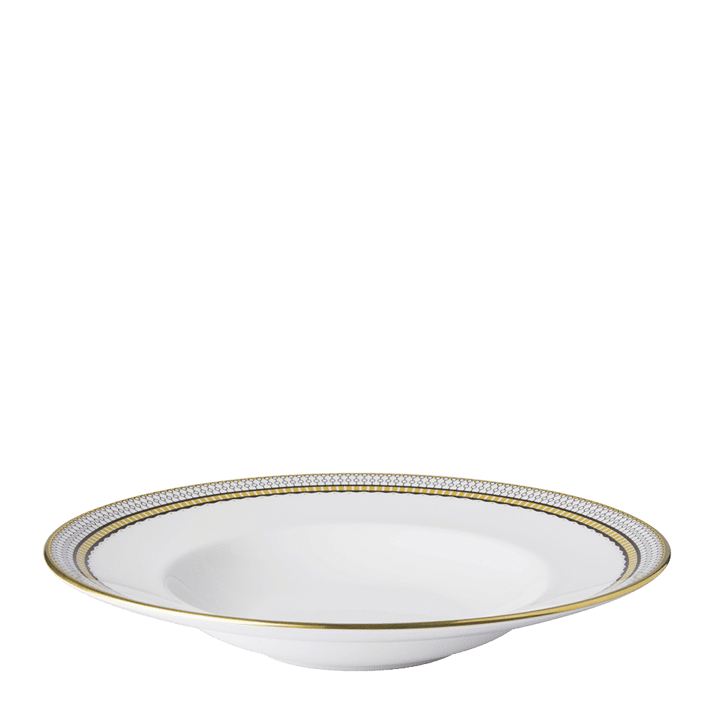 Royal Crown Derby Oscillate Onyx Rimmed Bowl (27cm) – alternate official product image