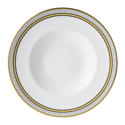 Royal Crown Derby Oscillate Onyx Rimmed Bowl (27cm) – official product image