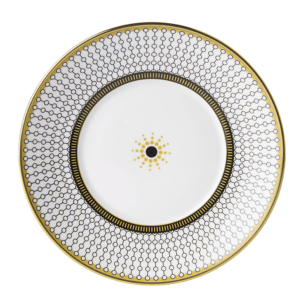 Royal Crown Derby Oscillate Onyx Tea Saucer (15cm) – official product image