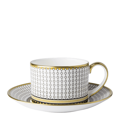 Royal Crown Derby Oscillate Onyx Tea Saucer (15cm) – alternate official product image