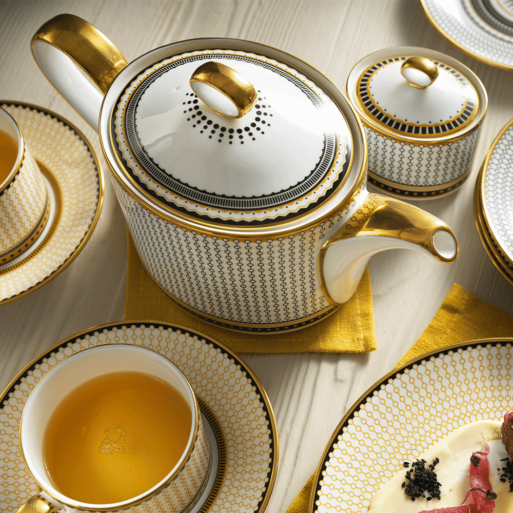 Royal Crown Derby Oscillate Onyx Teapot (1050ml) – alternate official product image