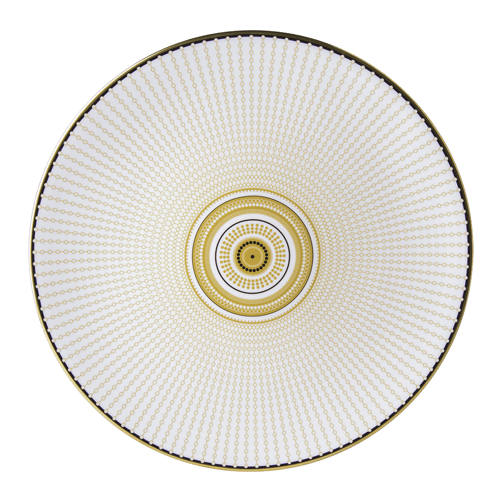 Royal Crown Derby Oscillate Ochre Charger Plate (34cm) – official product image