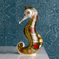Royal Crown Derby Old Imari Solid Gold Band Seahorse – official product image