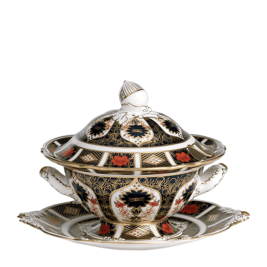 Royal Crown Derby Old Imari Sauce Tureen Stand (22cm) – official product image