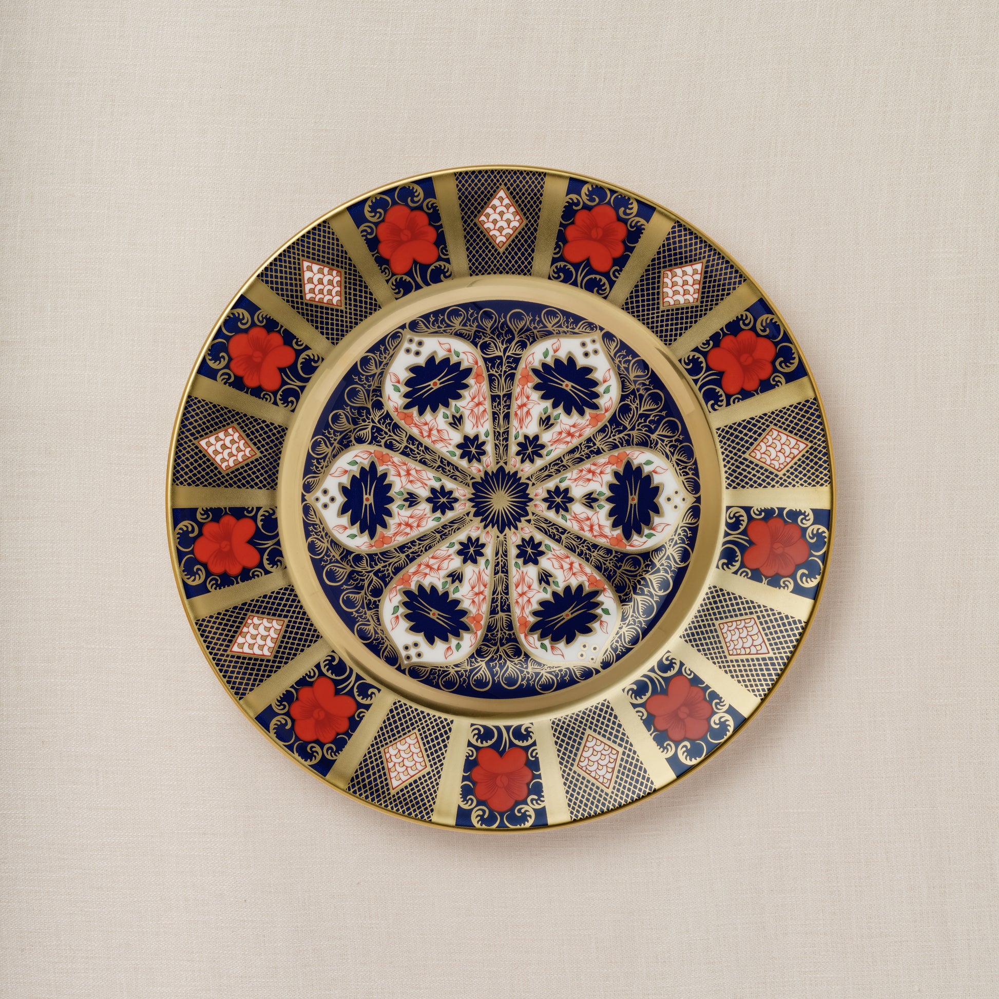 Royal Crown Derby Old Imari Solid Gold Band Dinner Plate (27cm) – alternate official product image
