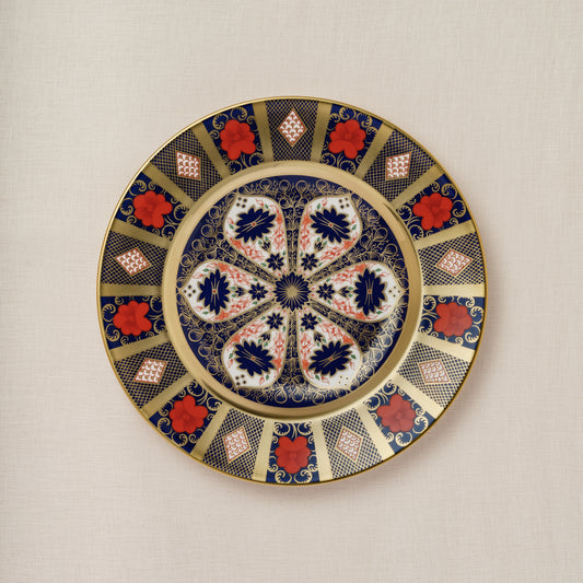 Royal Crown Derby Old Imari Solid Gold Band Dinner Plate (27cm) – alternate official product image