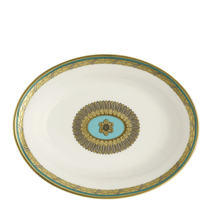 Royal Crown Derby Turquoise Palace Open Vegetable Dish (26cm) – alternate official product image