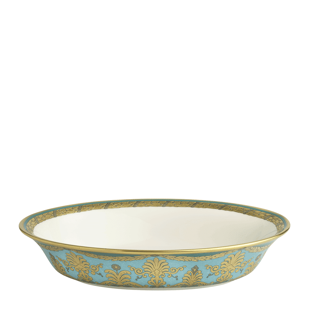 Royal Crown Derby Turquoise Palace Open Vegetable Dish (26cm) – official product image