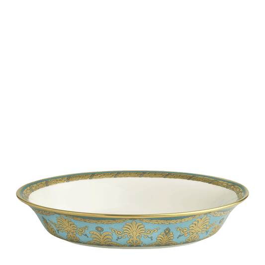Royal Crown Derby Turquoise Palace Open Vegetable Dish (26cm) – official product image