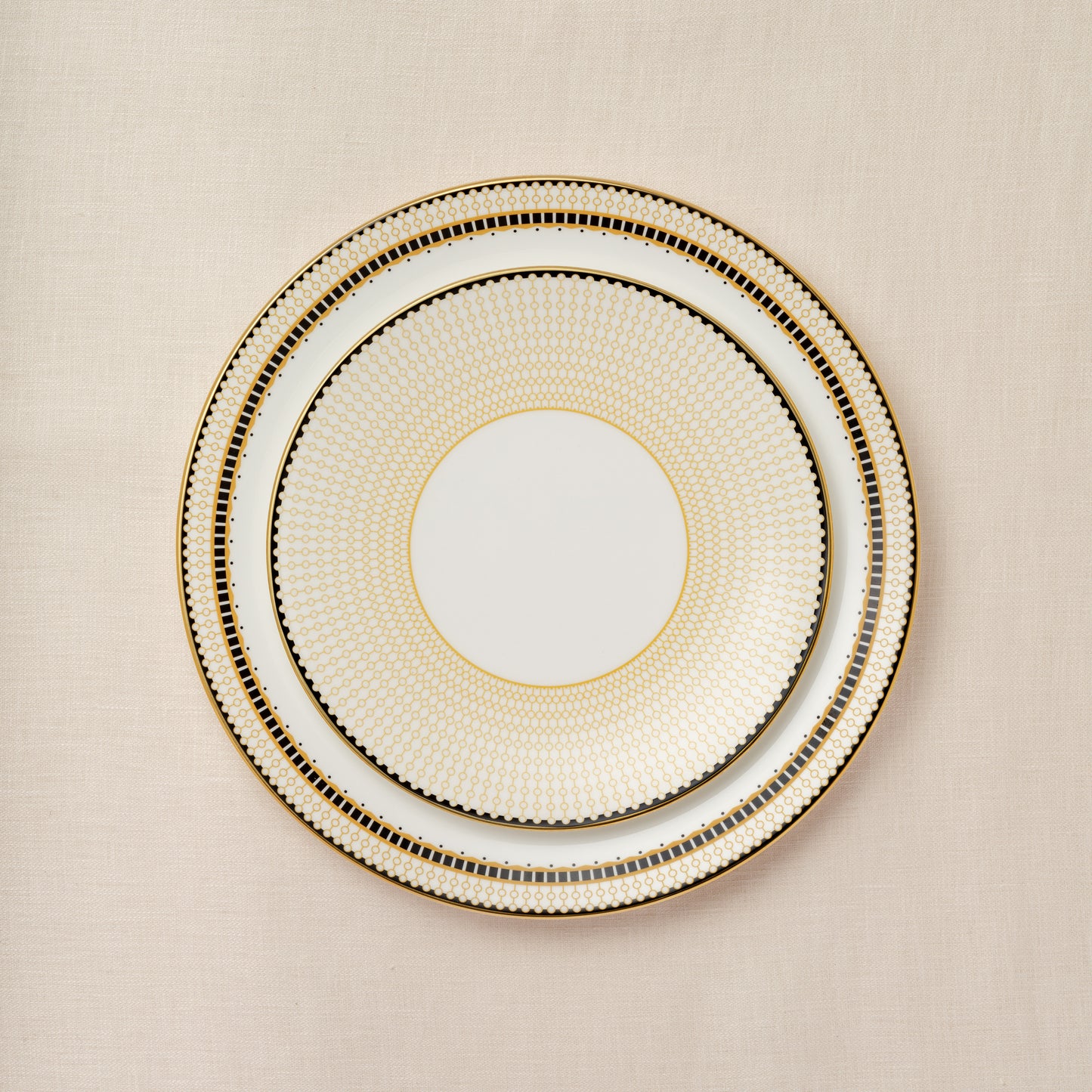 Royal Crown Derby Oscillate Ochre Salad Plate (21cm) – alternate official product image