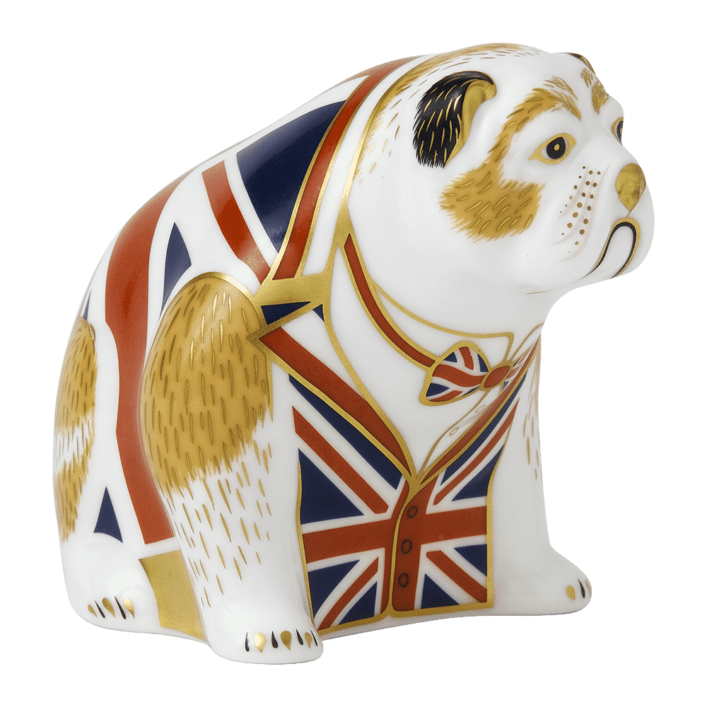 Royal Crown Derby Union Jack Bulldog – alternate official product image