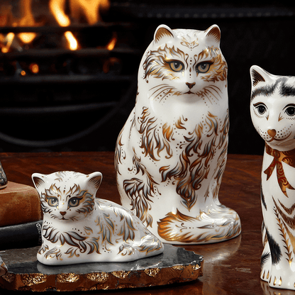 Royal Crown Derby Fifi Cat – alternate official product image